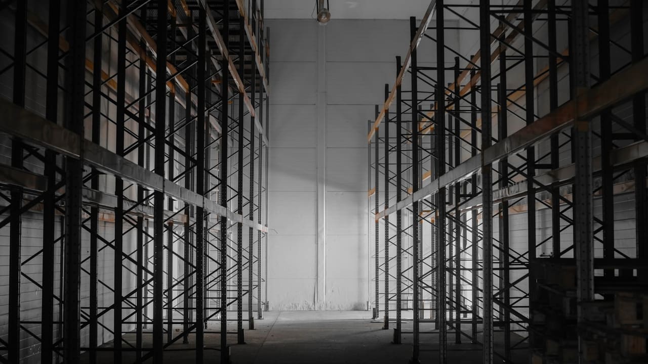 Pallet racking installation in a Brampton, Ontario warehouse