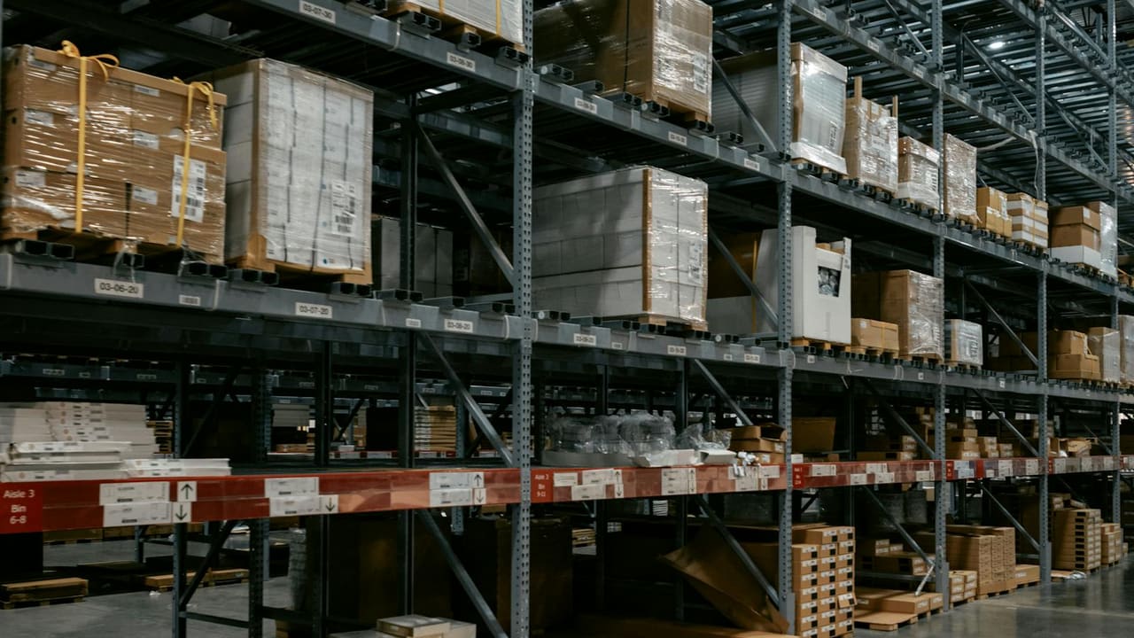 Pallet racking installation in an Oakville, Ontario warehouse