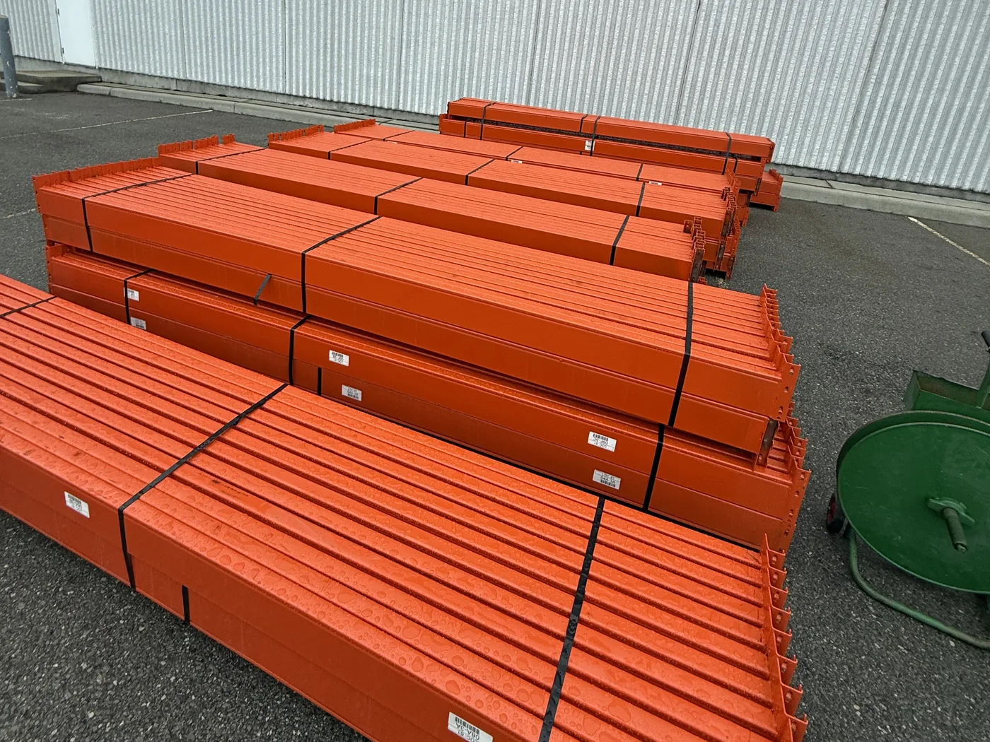 Used Redirack beam 144" × 5", orange
