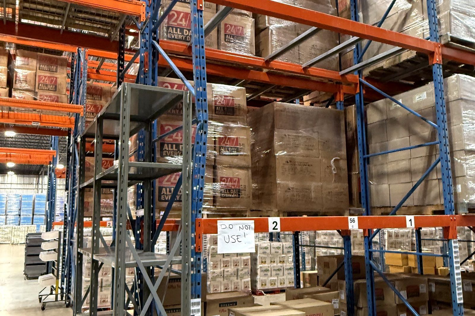 Inspected used racking ready for resale — 416 Industrial buy-back, GTA